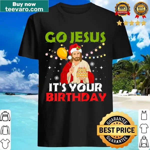 Holiday shirt celebrating the birth of Jesus for Christmas
