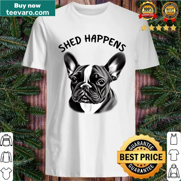 French Bulldog design with humorous phrase about shedding