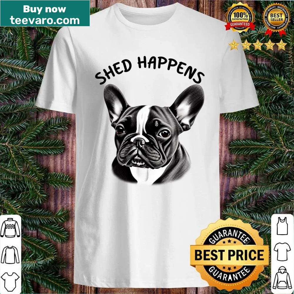 French Bulldog design with humorous phrase about shedding