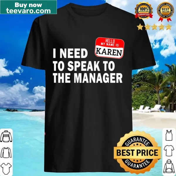 Funny 'Speak To The Manager' Halloween shirt design