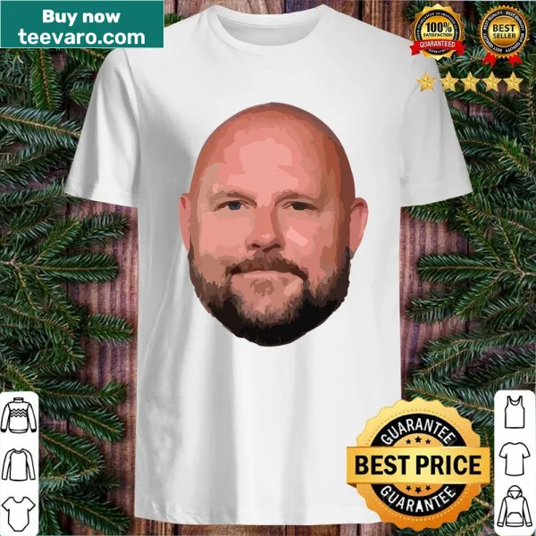 Cartoon shirt depicting a Giants fan sharing a sip of beer with coach Daboll