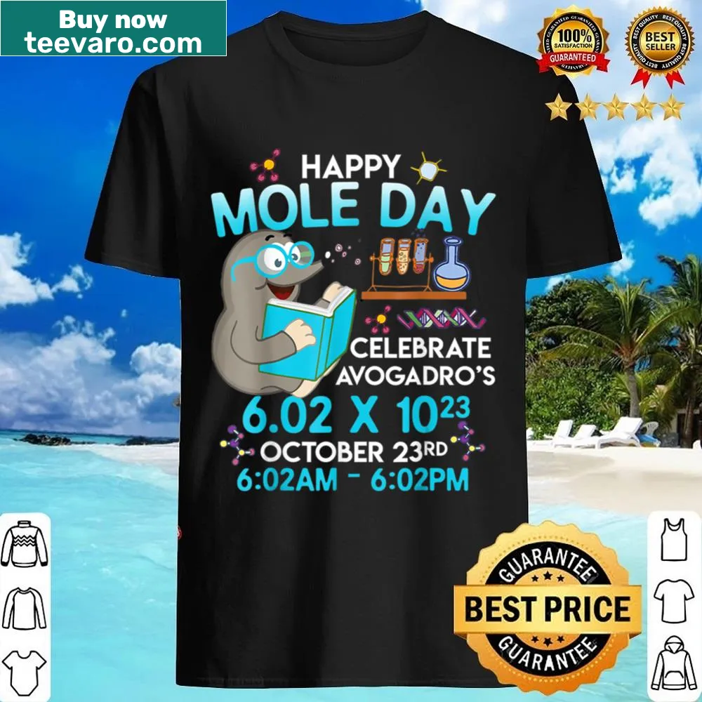 Science-themed shirt celebrating Mole Day