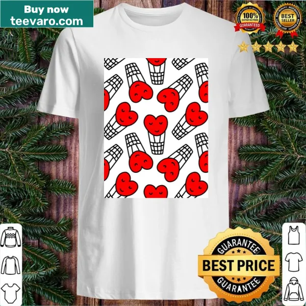 Simple heart graphic on a minimalist shirt