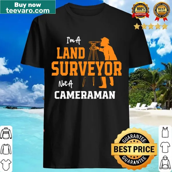 Shirt with humorous land surveying text
