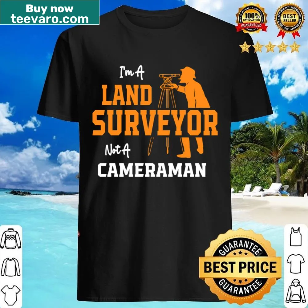 Shirt with humorous land surveying text