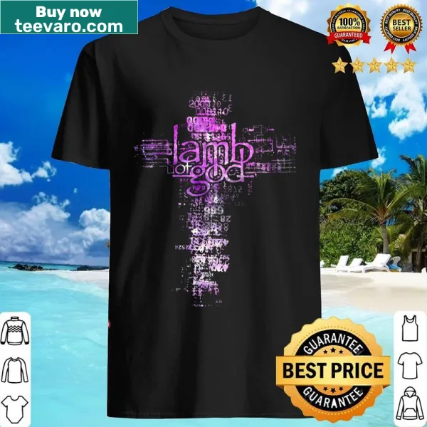 Lamb Of God band name graphic on a shirt