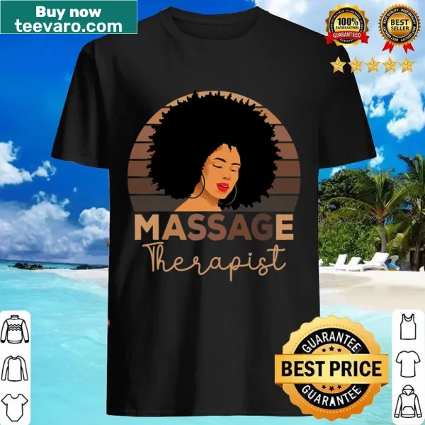 Massage therapist shirt featuring a thoughtful graphic
