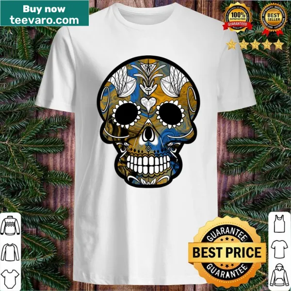 Illustrative skull design for Mexican Day of the Dead shirt