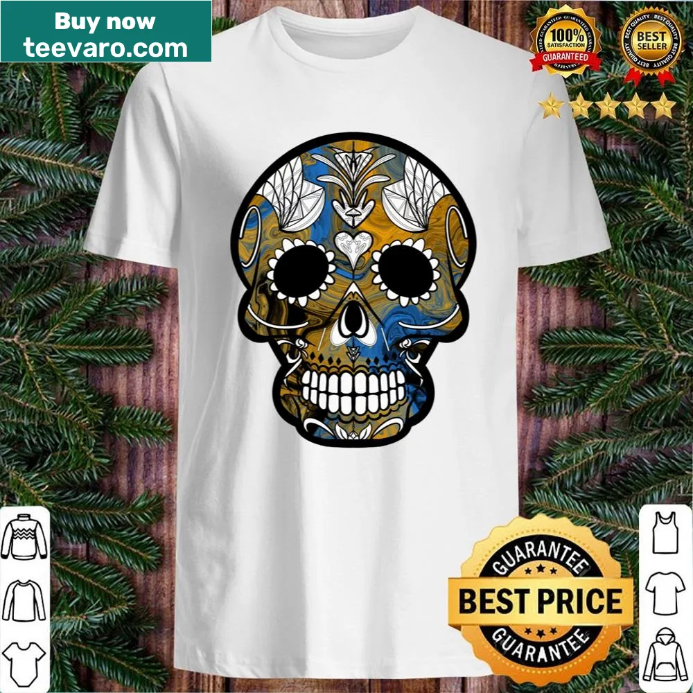 Illustrative skull design for Mexican Day of the Dead shirt
