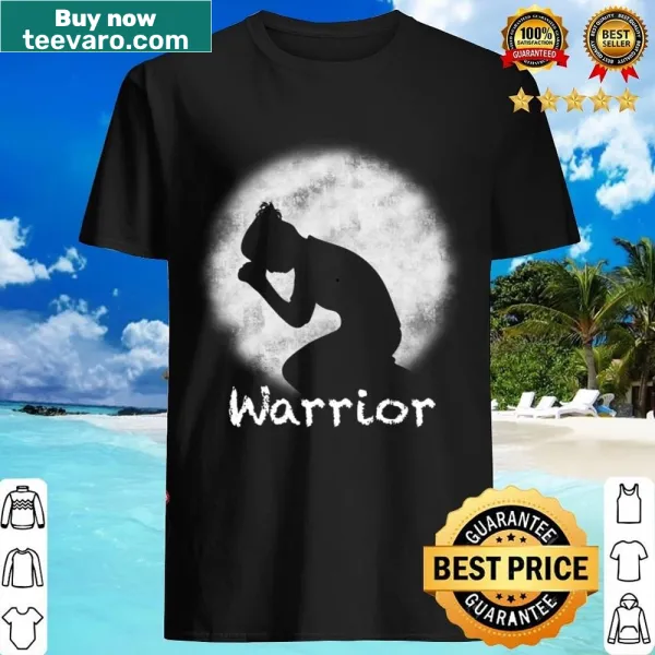 Women's lightweight shirt with inspirational prayer warrior message on the back