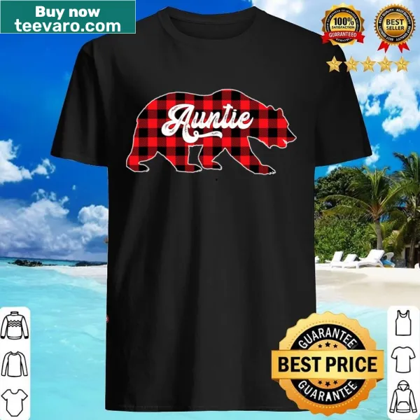 Vintage-style graphic of a bear on a plaid shirt