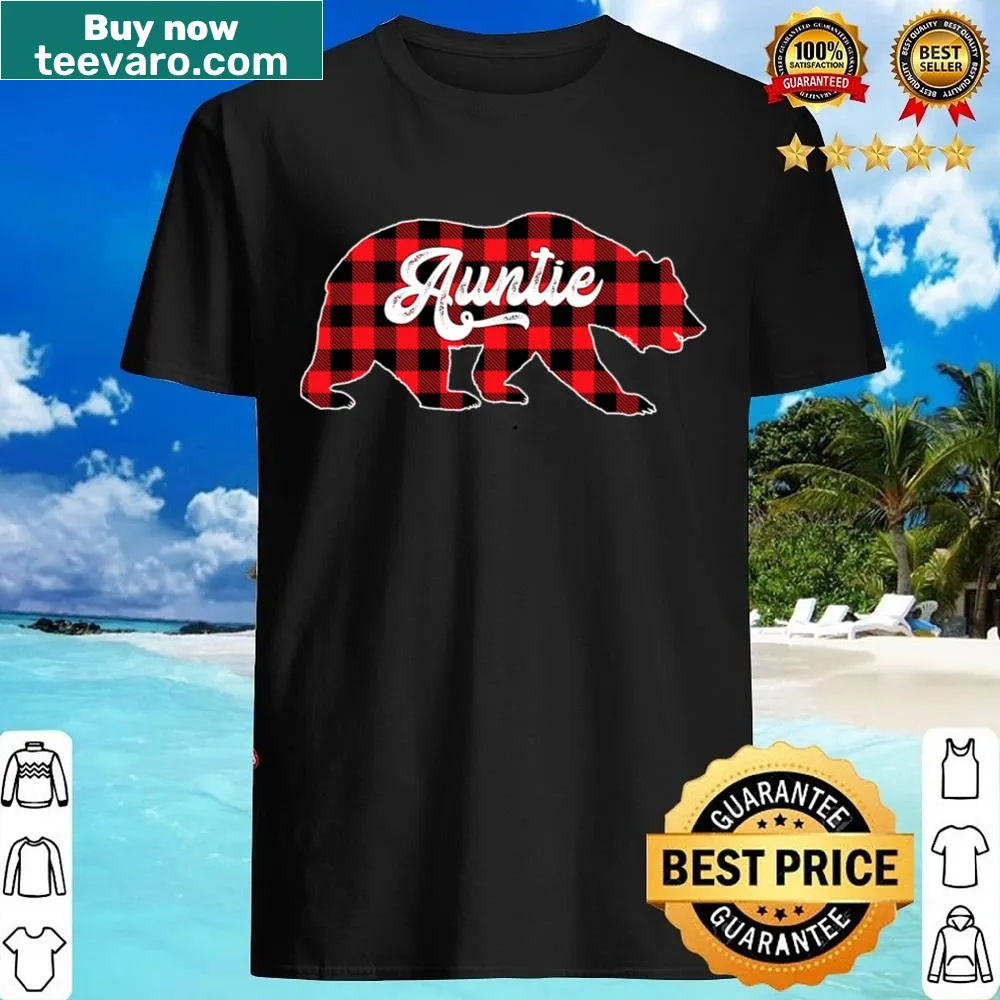 Vintage-style graphic of a bear on a plaid shirt