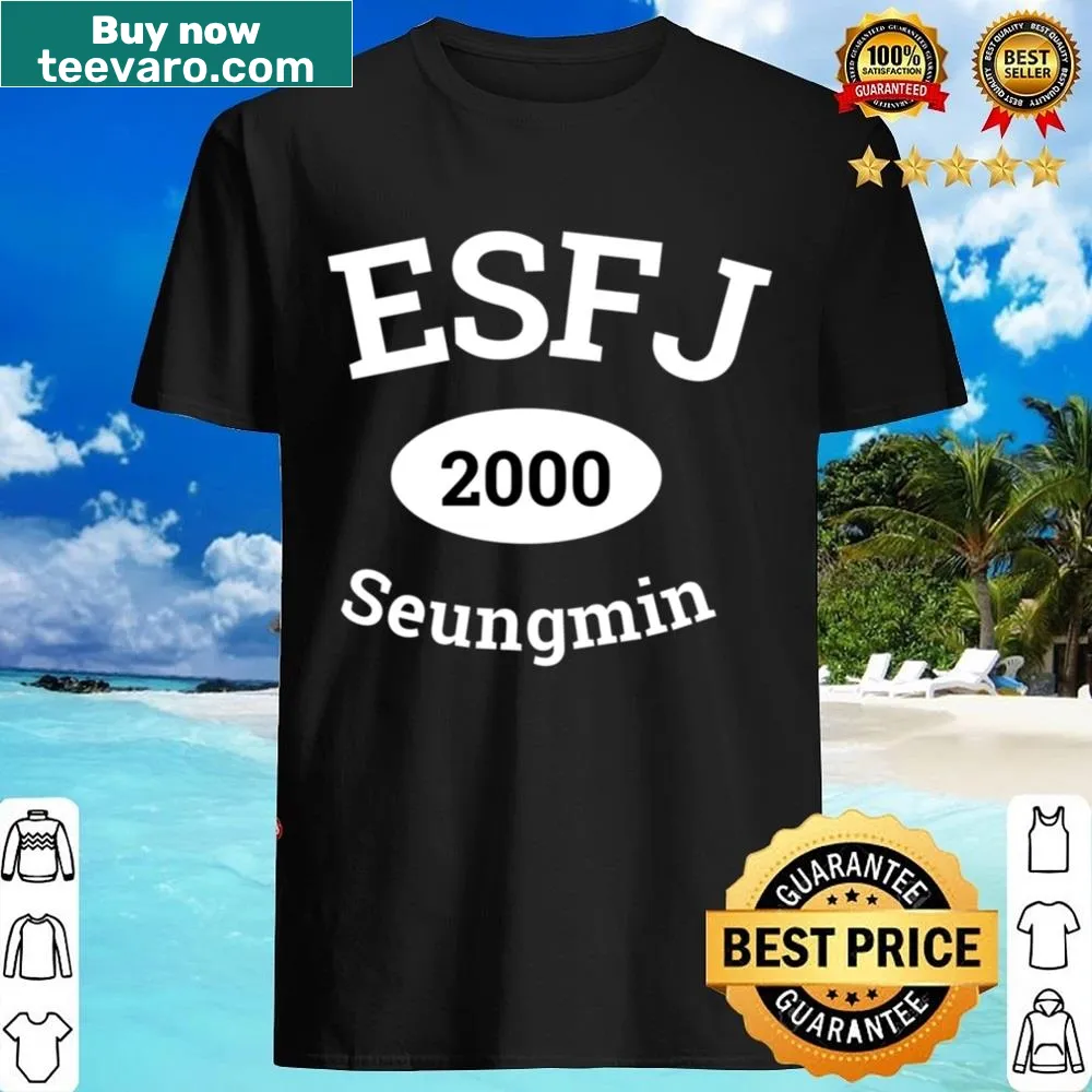 Stray Kids shirt featuring Seungmin's MBTI type for fans