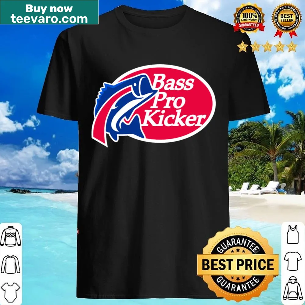 Playful fishing graphic Bass Pro Kicker shirt