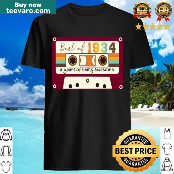 Nostalgic shirt celebrating the year 1934