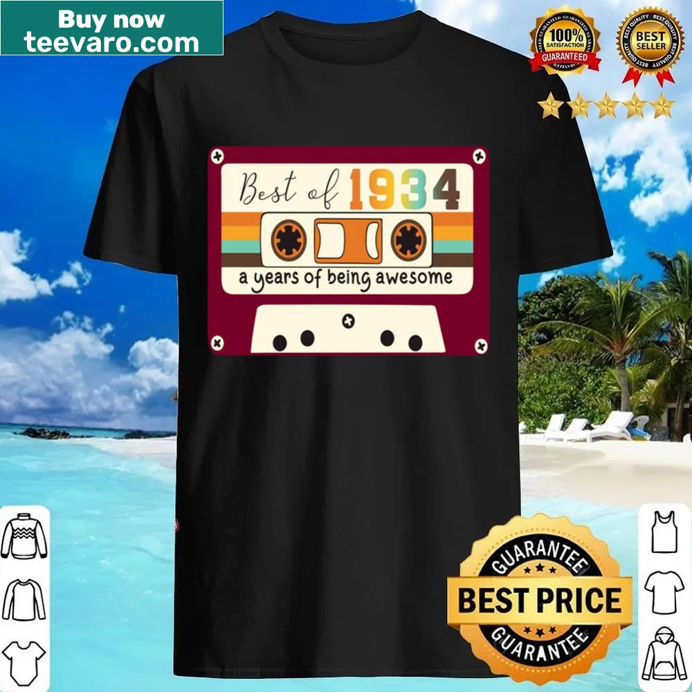 Nostalgic shirt celebrating the year 1934
