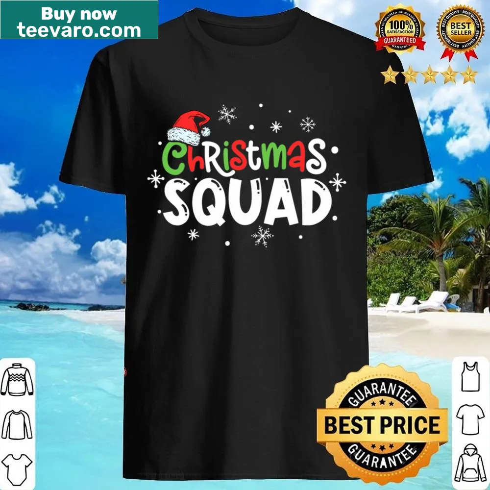 Matching family Christmas pajamas with a Santa graphic