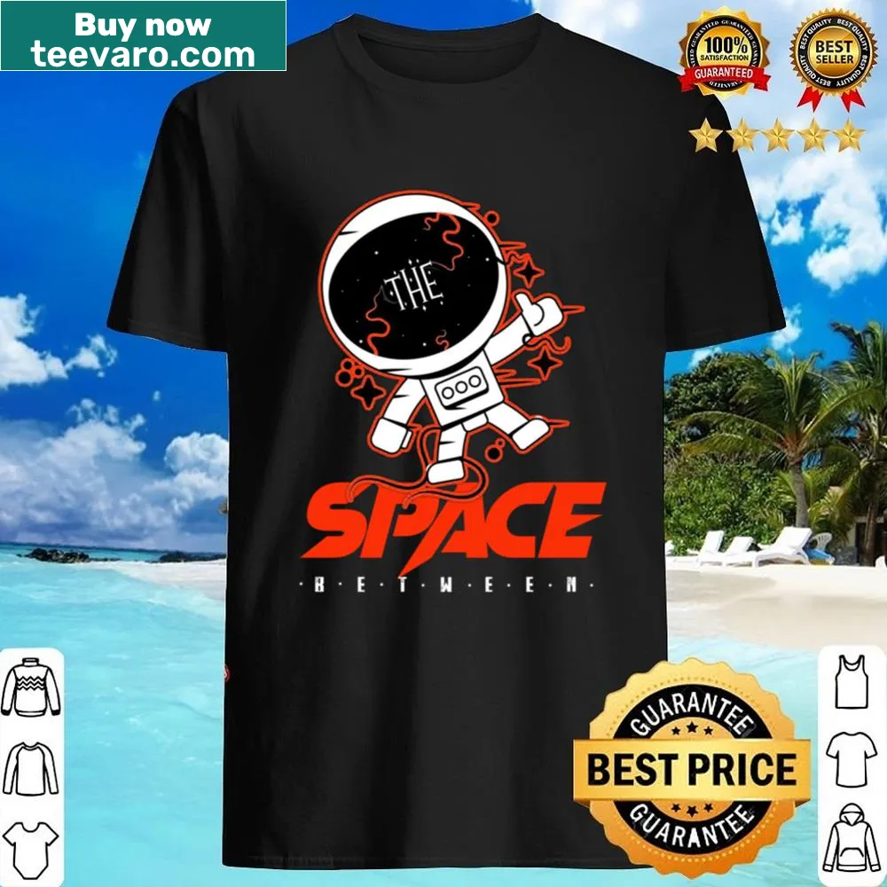Charming astronaut graphic shirt, featuring a cute astronaut floating in space.
