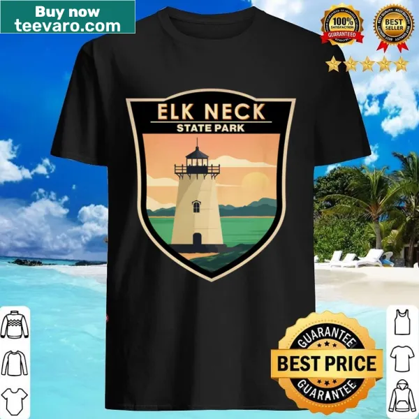 Vintage badge design representing Elk Neck State Park