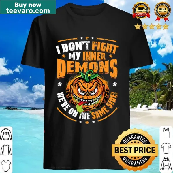 Gothic humor shirt with the phrase I Like My Inner Demons