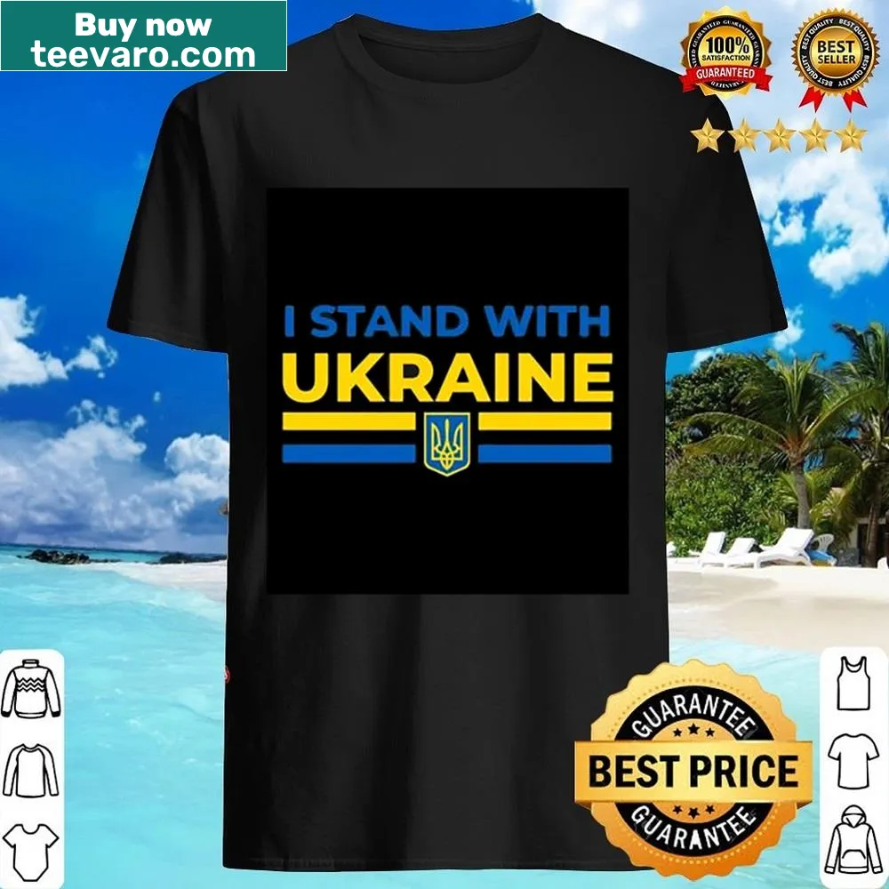 Shirt with the phrase I Stand With Ukraine
