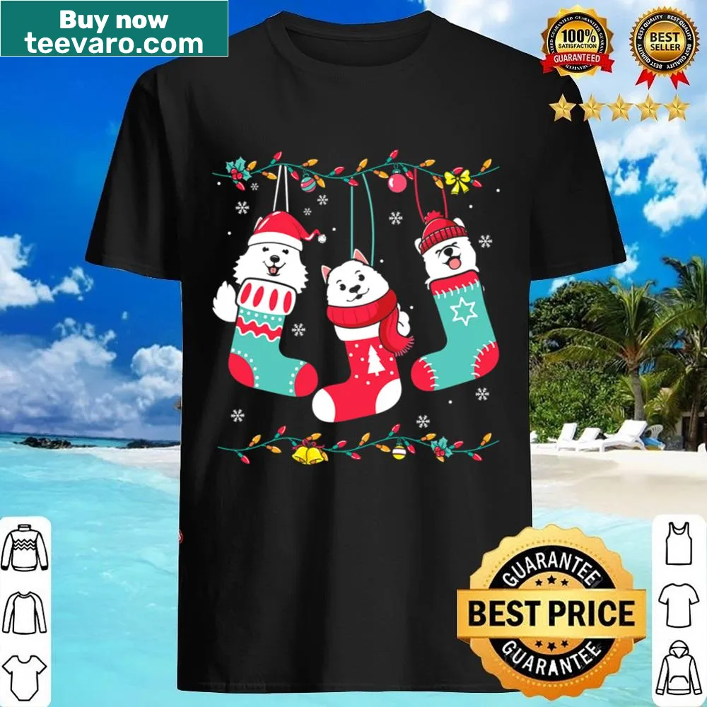 Festive dog design featuring dogs in Christmas socks