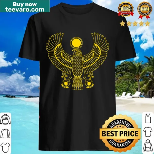 Line-art design inspired by ancient Pharaonic drawings on a shirt.