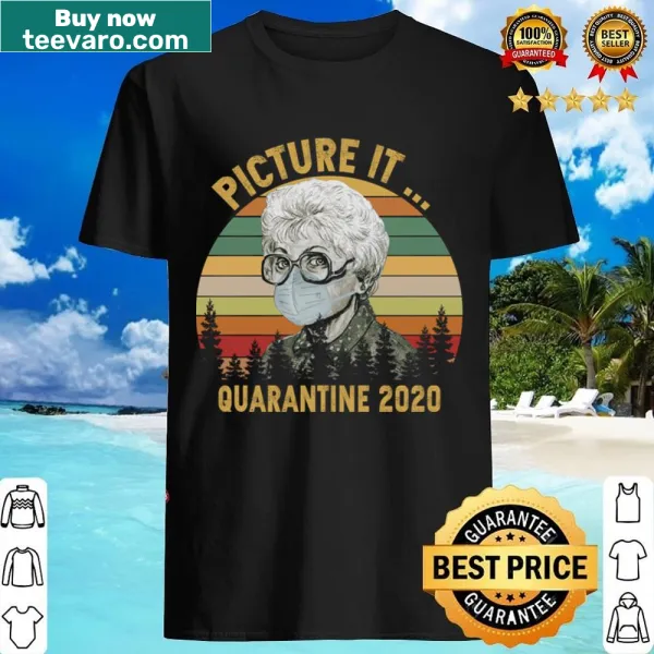 Vintage Golden Girls quarantine-themed graphic shirt