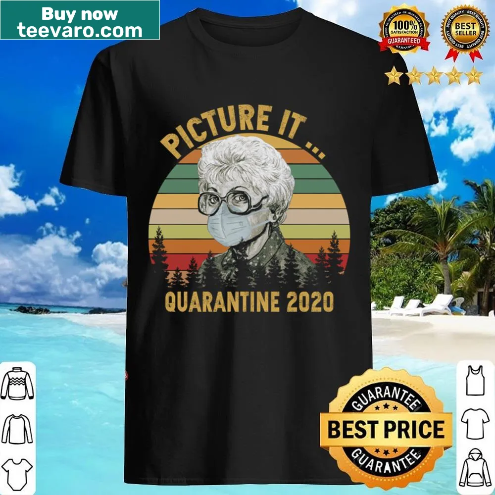 Vintage Golden Girls quarantine-themed graphic shirt