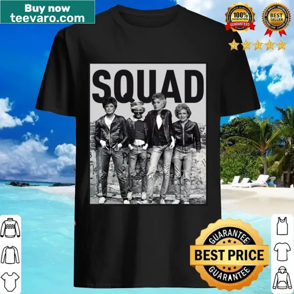 Vintage-style Golden Girls shirt in black and white