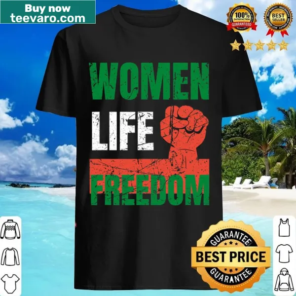 Empowering shirt promoting women, life, and freedom.