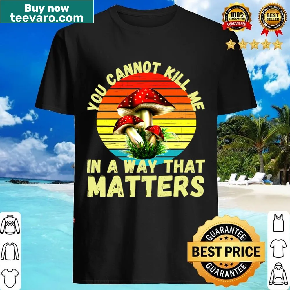 Edgy shirt with a provocative phrase about resilience