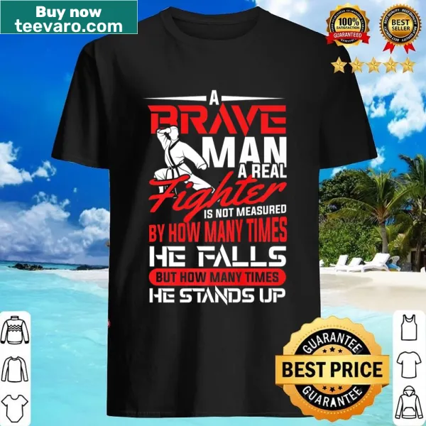 Inspirational shirt promoting strength and courage