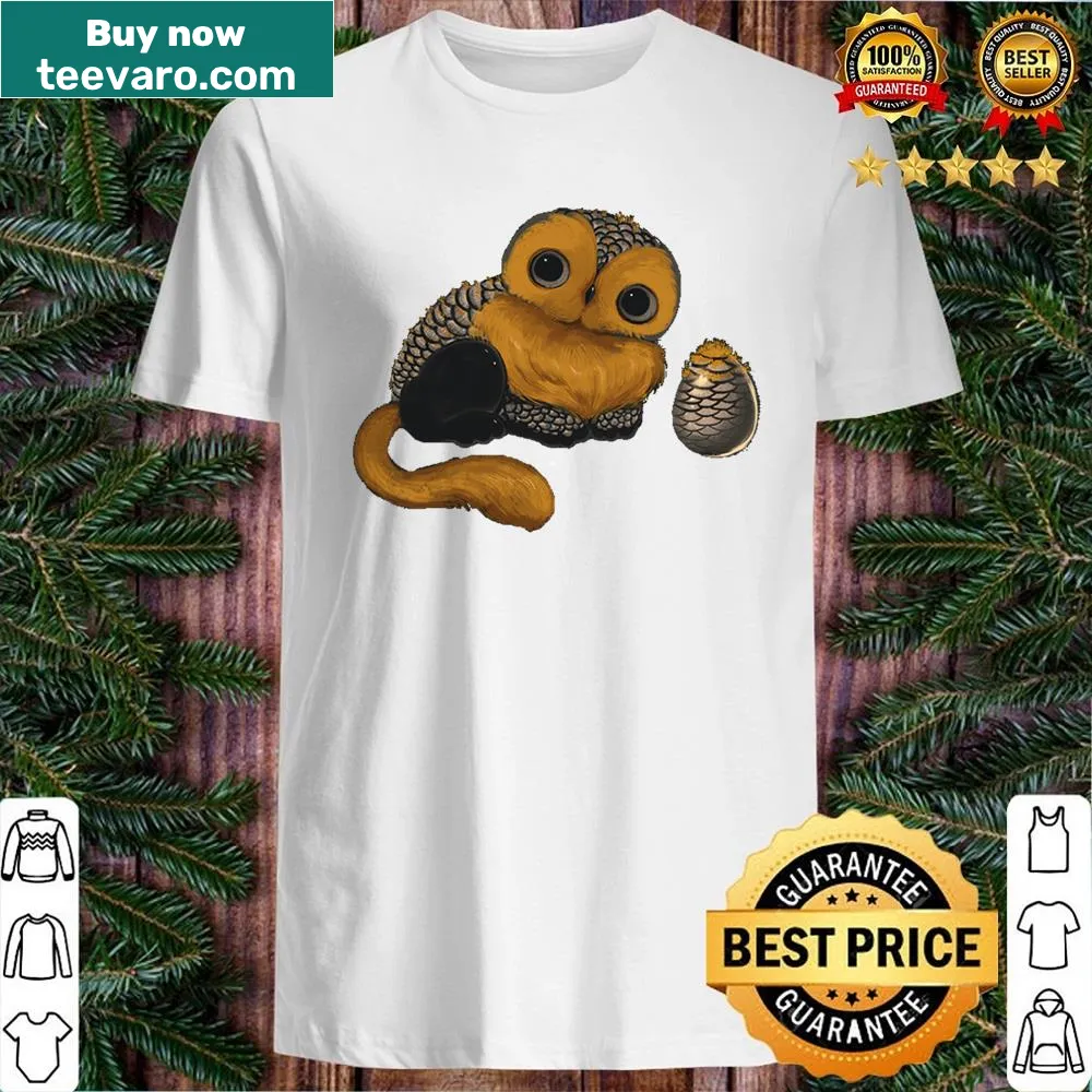Cute cartoon shirt featuring a cat and an owl in a funny design