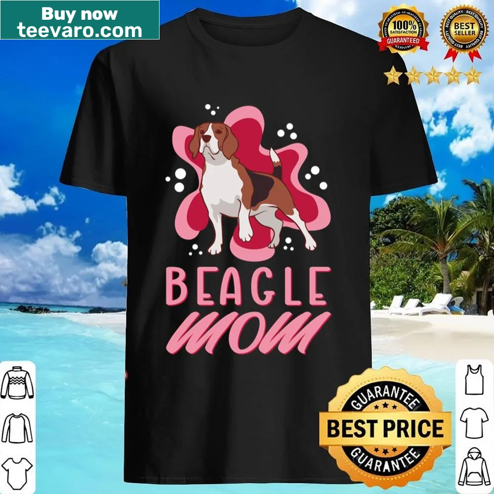 Beagle Mom shirt featuring a cute graphic celebrating beagles