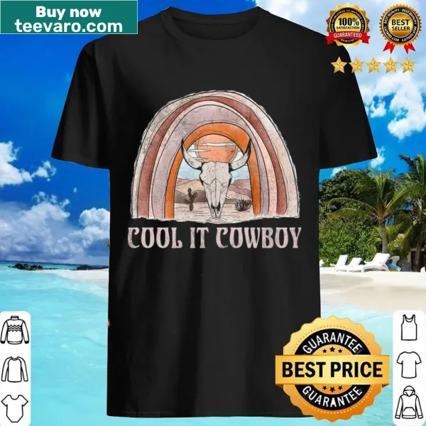 Bull skull graphic shirt with western theme and edgy text