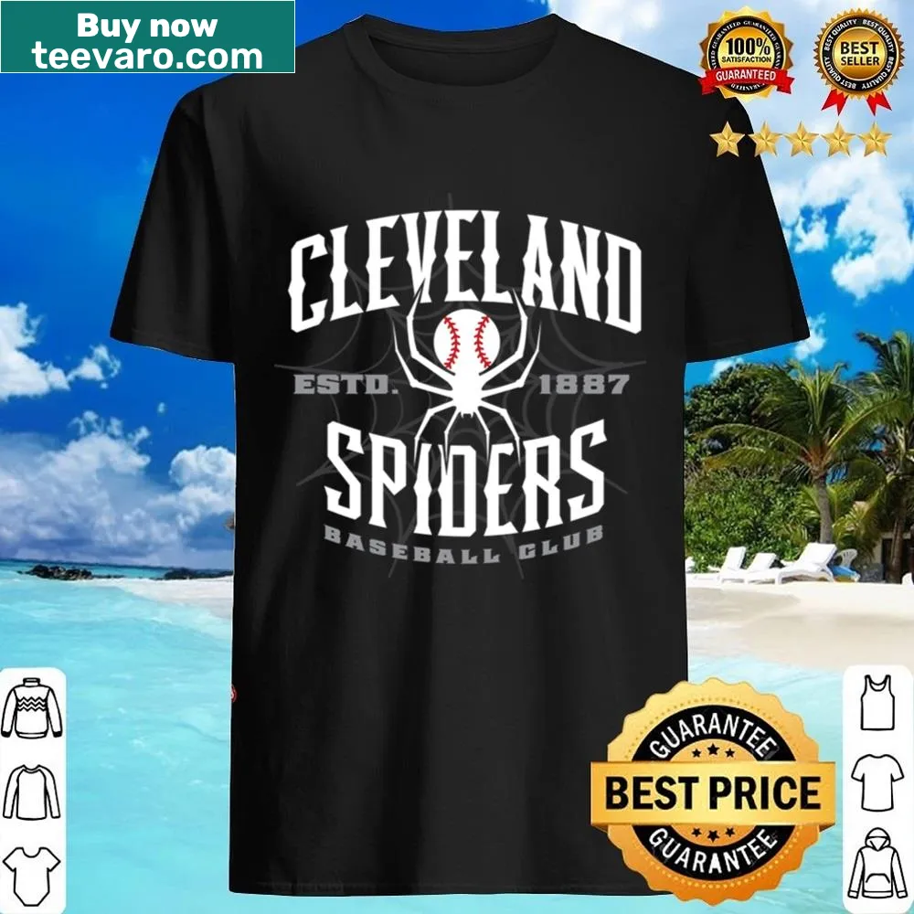 Baseball shirt featuring the Cleveland Spiders team name in bold design.