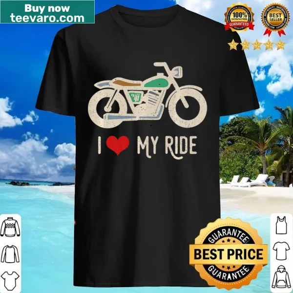Motorcycle riding theme illustration on a t-shirt