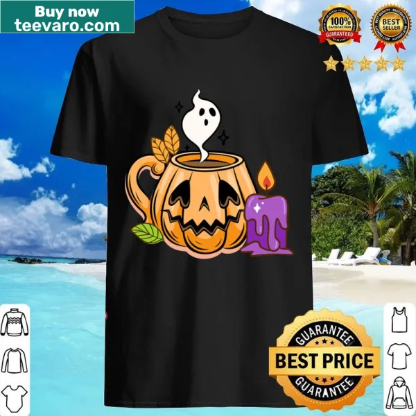 Funny Halloween t-shirt with a cheeky evil pumpkin graphic