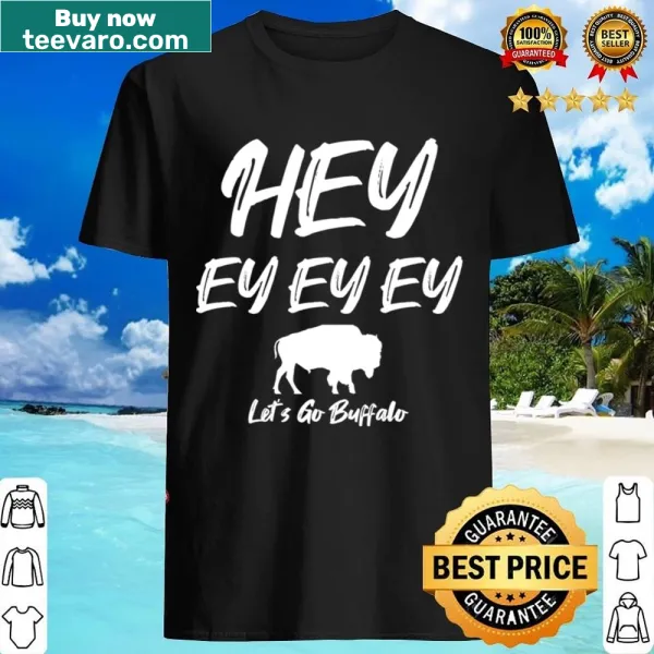 Bold typography shirt for Buffalo sports fans.