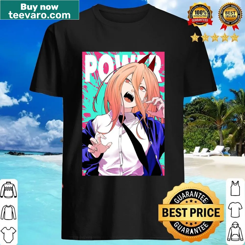 Chainsaw Man graphic T-shirt with bold character illustration