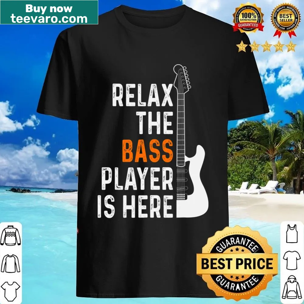 Humorous T-shirt with cartoon graphic about bass players