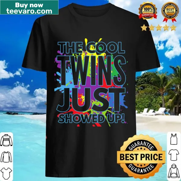Funny T-shirt for twins with a playful graphic declaration