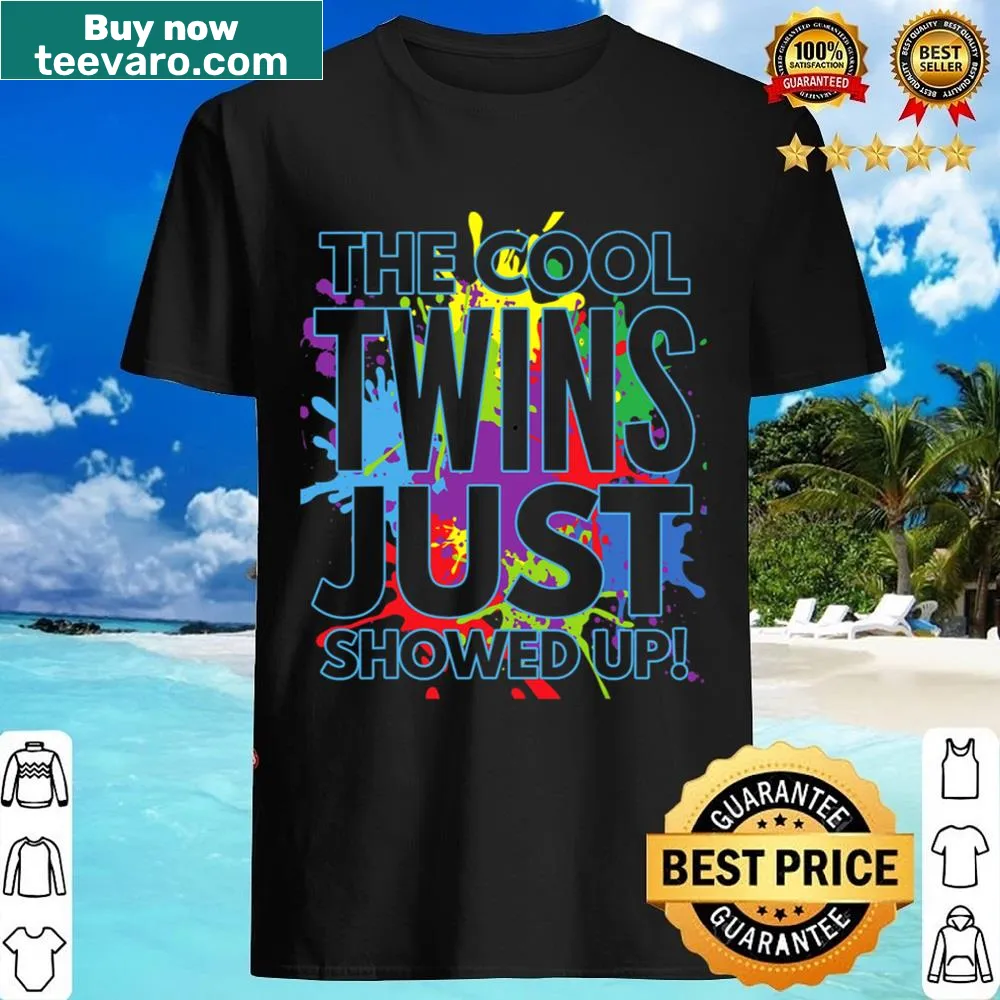 Funny T-shirt for twins with a playful graphic declaration