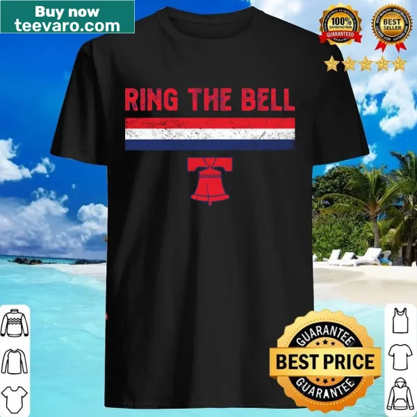 Vintage shirt with a ringing bell graphic and playful text