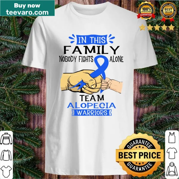 Alopecia Awareness shirt with supportive typography