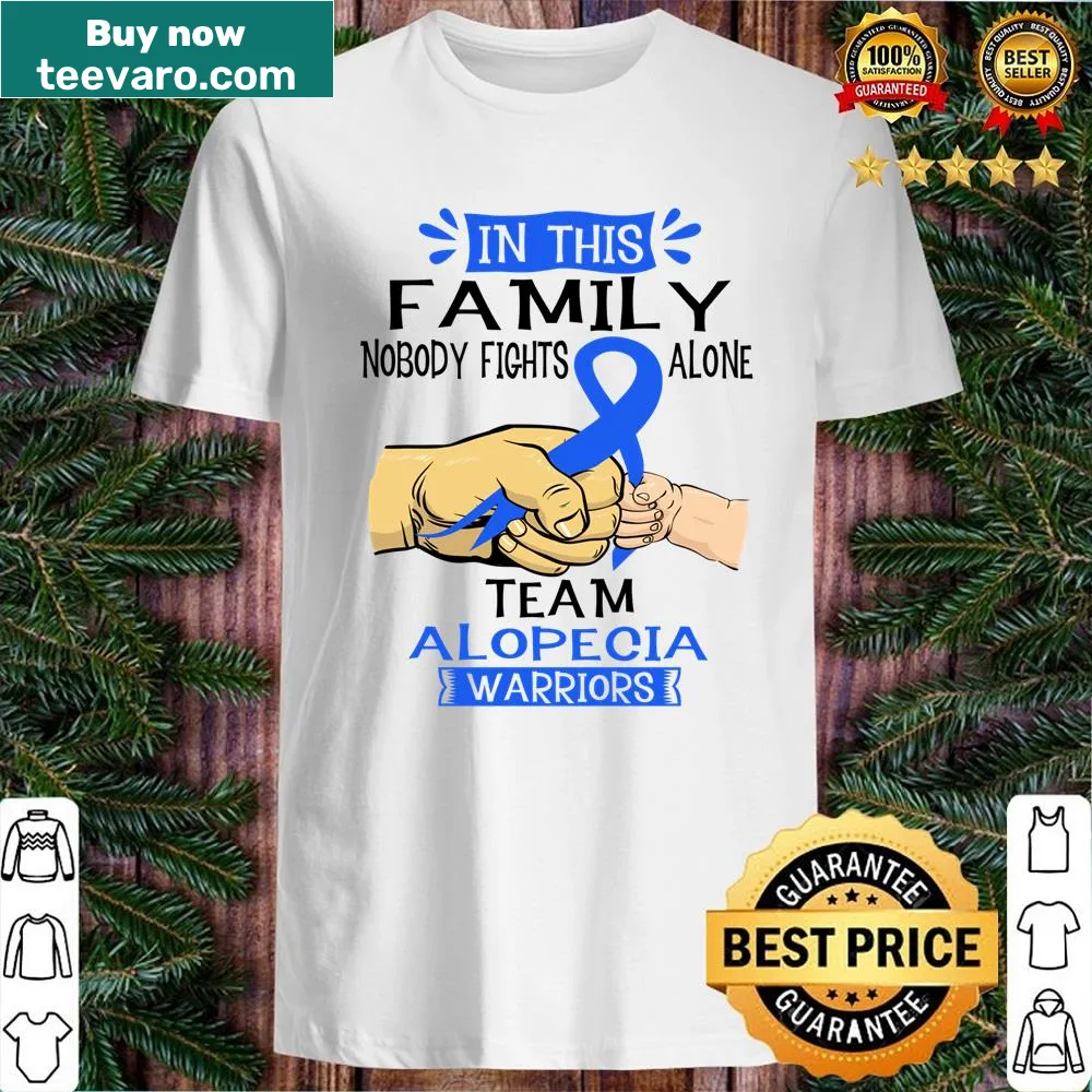 Alopecia Awareness shirt with supportive typography
