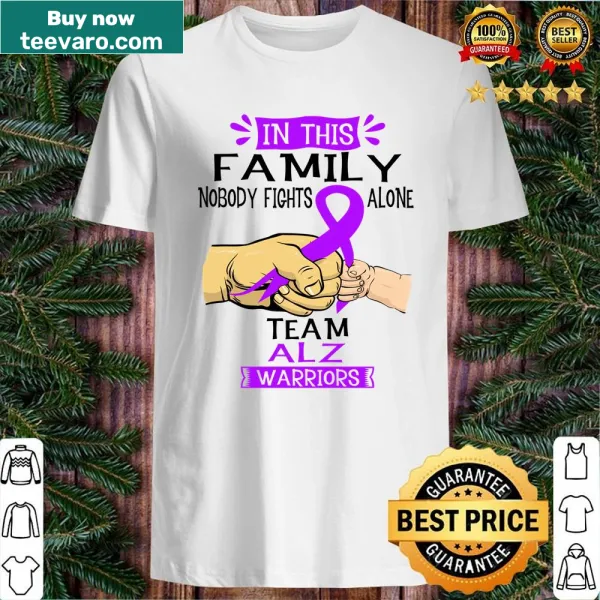 Supportive shirt for Alzheimer's awareness with an uplifting message