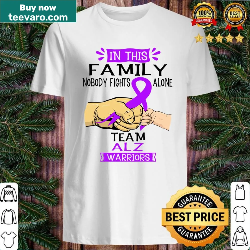 Supportive shirt for Alzheimer's awareness with an uplifting message