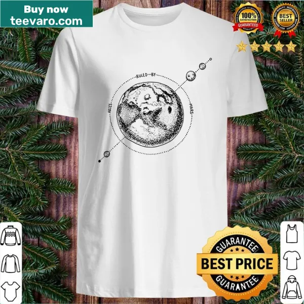 Vintage Aries Mars shirt featuring a retro Aries symbol and Mars graphic